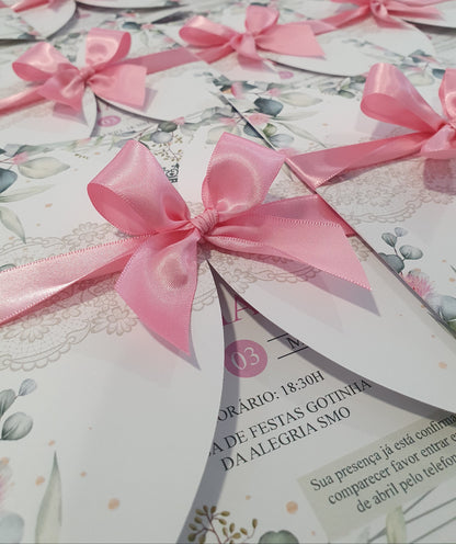 Convite com Envelope Floral