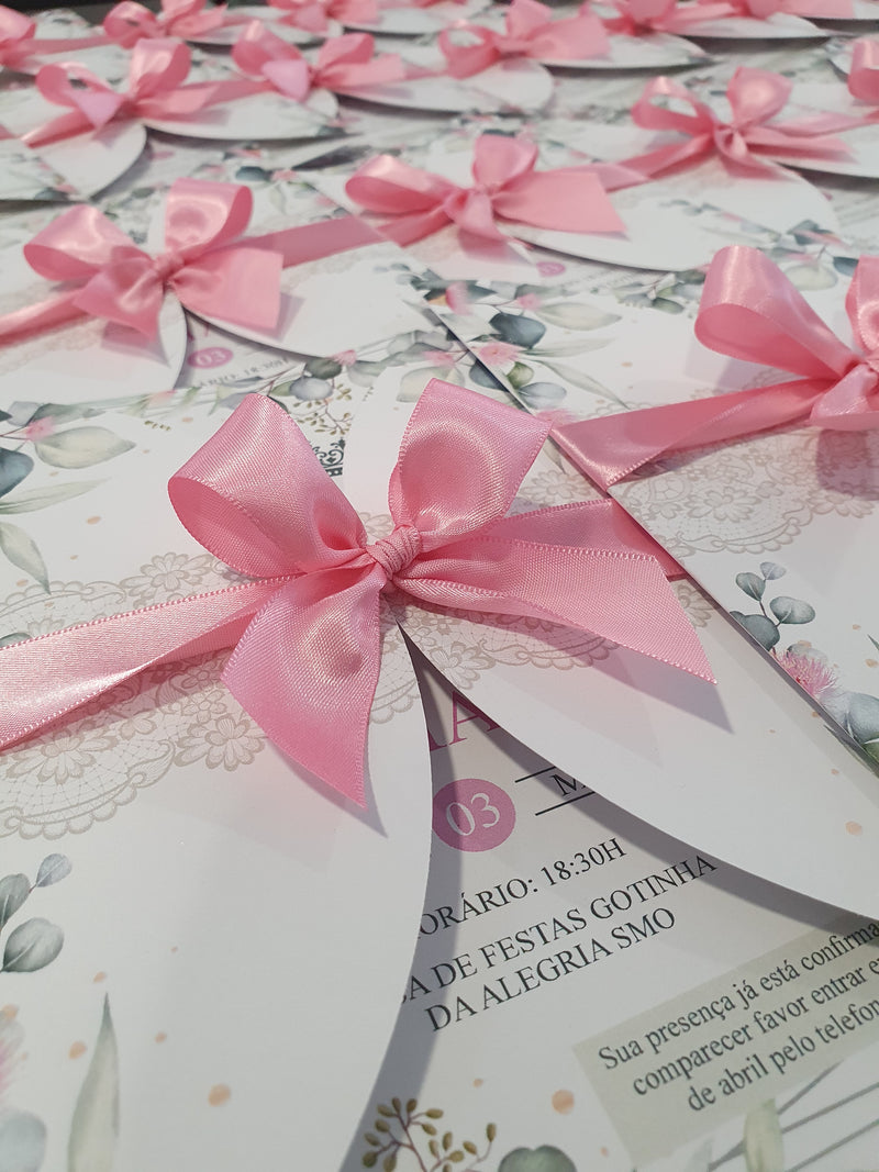 Convite com Envelope Floral
