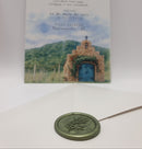 Convite Casamento Papel Branco Perolado com Lacre de Cera