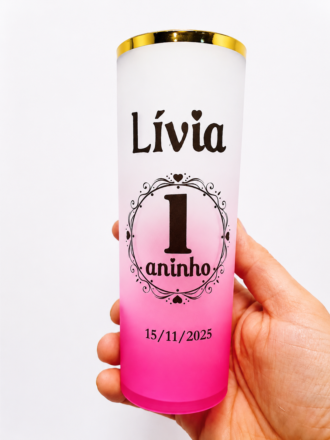 COPO LONG DRINK PREMIUM FOSCO INCOLOR COM BORDA DOURADA