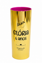 COPO LONG DRINK ESPELHADO DOURADO COM COR INTERNA