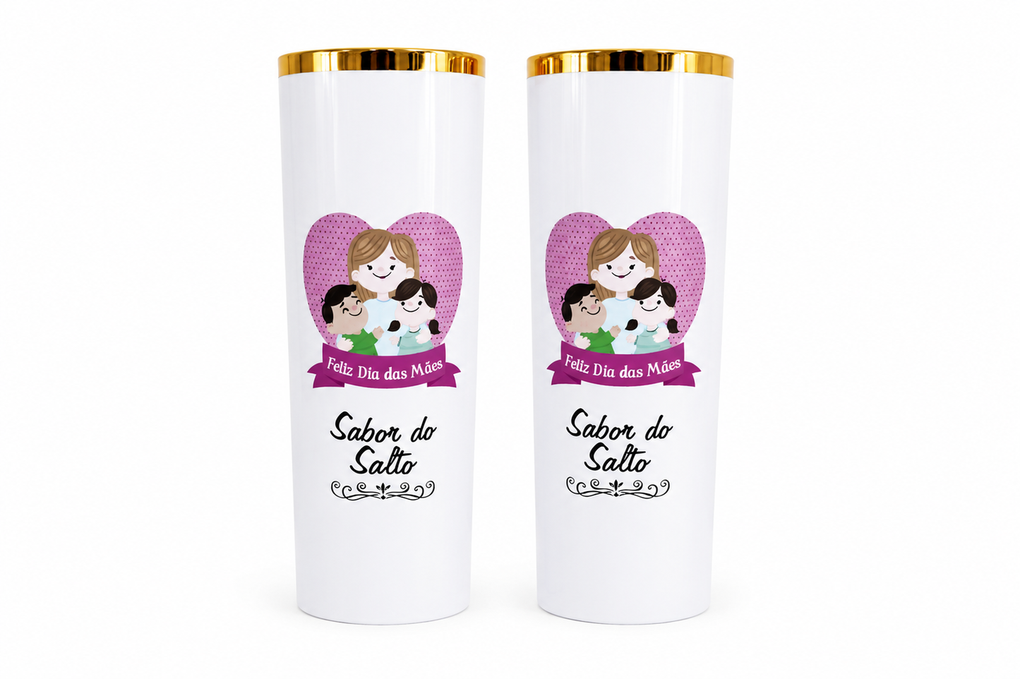 COPO LONG DRINK  PREMIUM BRANCO COM BORDA DOURADA