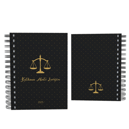 Agenda Personalizada Advogada Preta