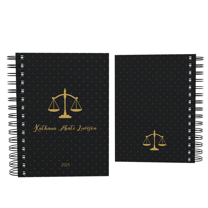 Agenda Personalizada Advogada Preta