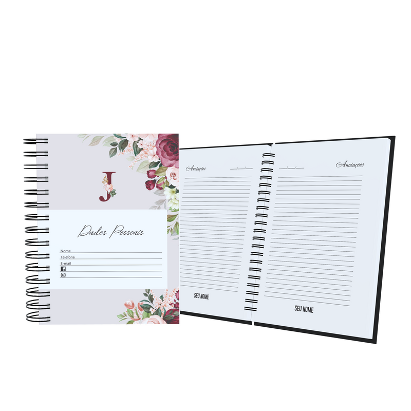 Agenda Personalizada Floral