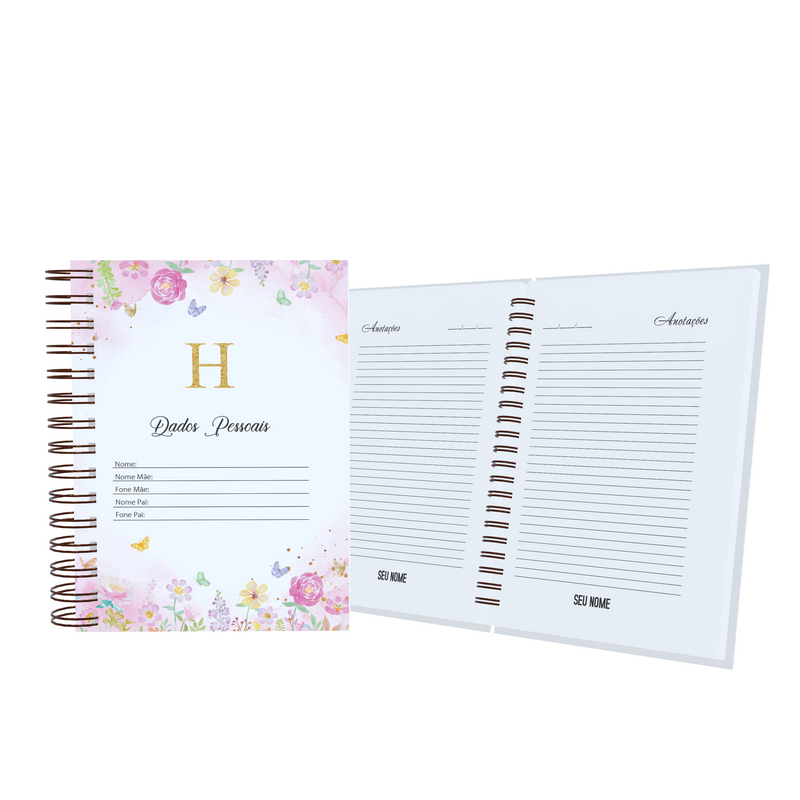 Agenda Personalizada Letra Nome