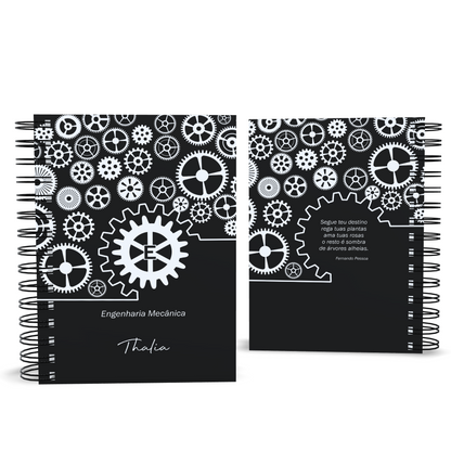 Agenda Anual Personalizada Engenharia Mecânica