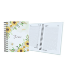 Agenda Anual Personalizada Girassol